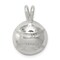 Sterling Silver Baseball Charm Pendant FindingKing Jewerly 13mm x 12mm